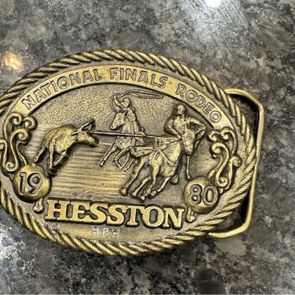 Gold Rodeo Belt Buckle